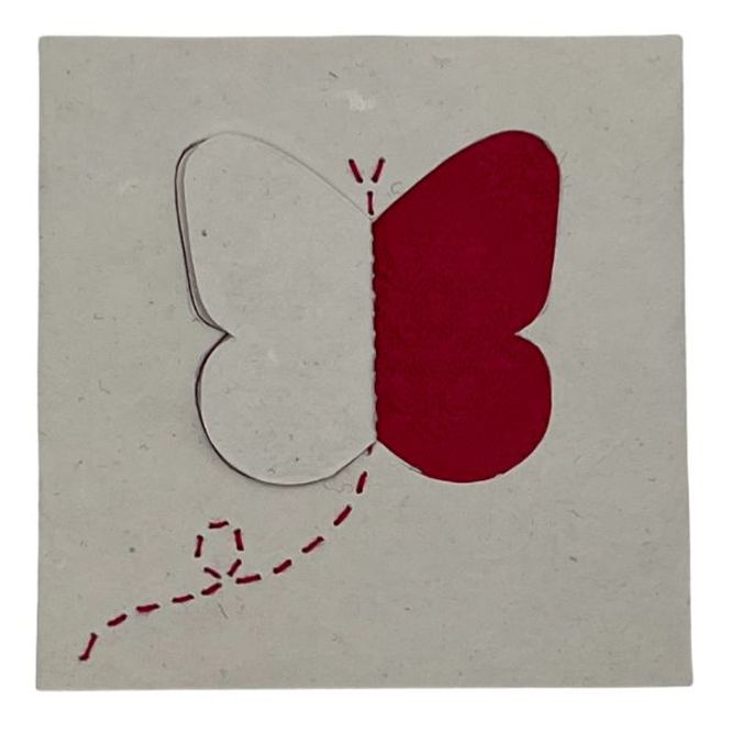 Hovedbilde Butterfly Cutout rød