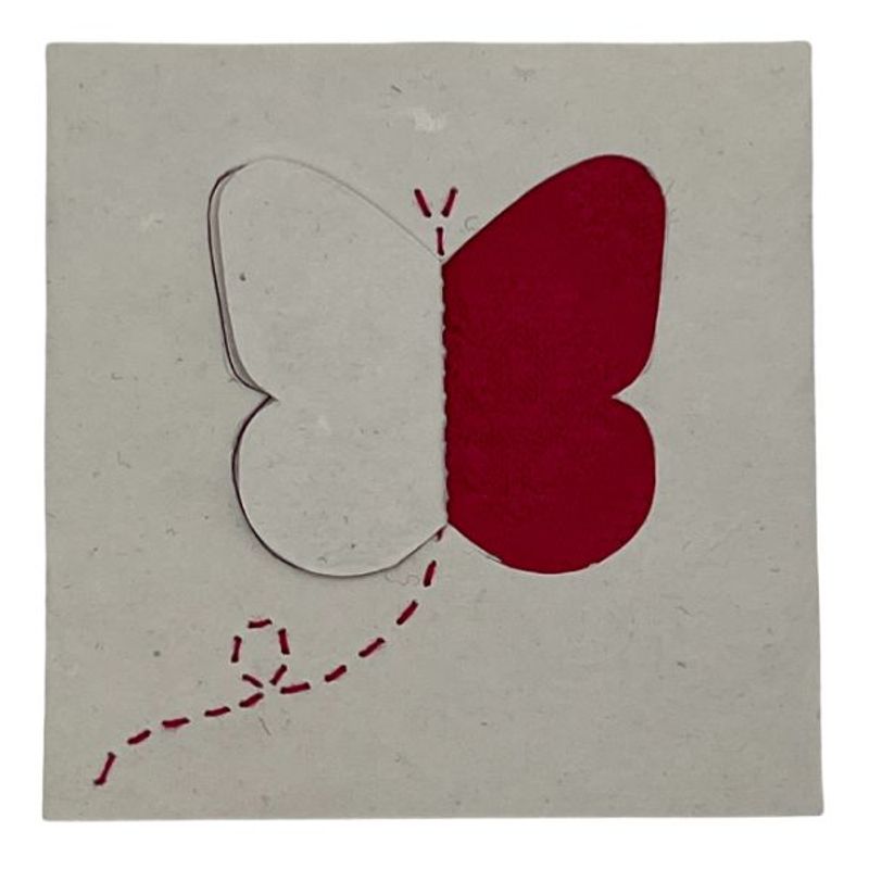 Butterfly Cutout rød